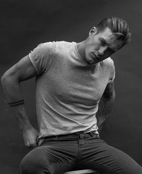 Chad Hurst, Luke Kleintank, Tattooed Models, Magazine Man, Royal Elite, Tattooed Men, Male Form, Shining Star, Beautiful Tattoos