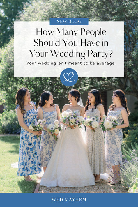 But where do you draw the line? How many people are too many? 

Weddings are about celebrating love—not just with your other half, but with the family and friends who have supported you. From college roommates to childhood besties, inviting your favorite people to join the wedding party is a thoughtful way to show appreciation. #weddingparty #bridesmaids #weddingplanning 50 People Wedding, Uneven Wedding Party, Childhood Besties, College Roommate, Other Half, How Many People, Plan Your Wedding, Many People, How Many