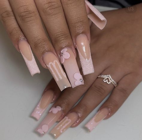 18th Birthday Nails, Bday Nails, Birthday Nails, Dream Nails, Fire Nails, Best Acrylic Nails, 18th Birthday, Dresses Short, Acrylic Nail Designs