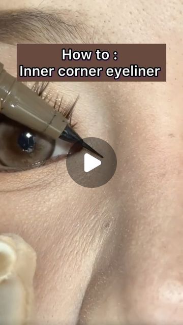 Miss gorgeous 💄💅🏼💇🏻 on Instagram‎: "Inner corner eyeliner 💘😍 if you’re a beginners start with eyeshadow and a small brush . Tag your friends who would love to see 👯‍♀️
Like + follow @beauty4everblog 
#beauty4everblog
#beauty4everbloghacks 
.
#innercornerhighlight #innercornereyeliner #easyeyeshadow #easymakeuptips #makeupforbeginner #howtomakeup #maquiadorasbrasil #delineadorgatinho #gözkalemi #reelsmakeuptutorial #reelsexplorepage #ميكب_عروس"‎ Inner Corner Eyeliner, Corner Eyeliner, Simple Eyeshadow, Makeup For Beginners, Re A, Tag Your Friends, All About Eyes, Makeup Tips, Eyeliner