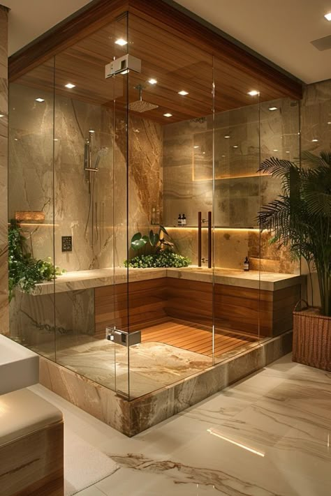 29 Futuristic Bathroom Ideas for a Sleek and Modern Space 24 Futuristic Bathroom, Bathroom Architecture, Future Bathroom, Wall Panel Design, Steam Bath, Shower Designs, Dream Life House, House Dream, Bathroom Design Luxury