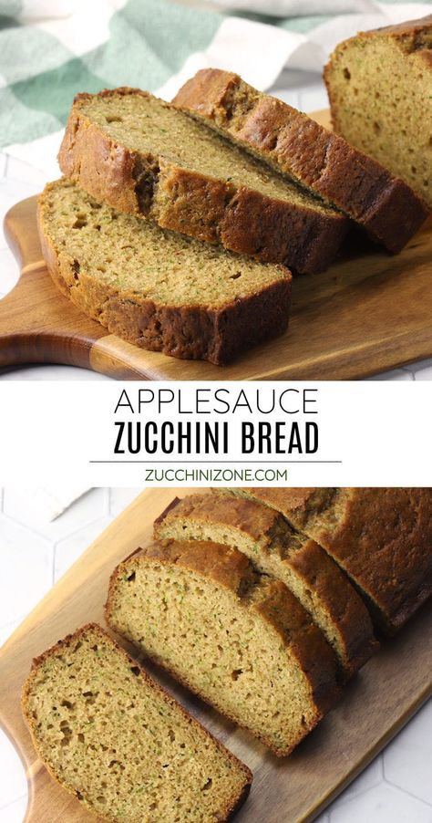 Light Zucchini Bread Recipes, Zuchinis Bread Recipe With Applesauce, Apple Sauce Zucchini Bread, Zucchini Bread With Applesauce Recipe, Gluten Free Zuchini Bread, Zucchini Bread Recipes With Applesauce, Zucchini Bread Made With Applesauce, Applesauce Zucchini Bread, Zuchinis Recipe Shredded