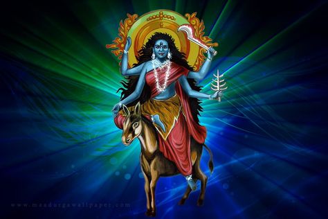 Download Goddess Kaalratri Photo - Maa Kalratri for desktop or mobile device. Make your device cooler and more beautiful. Navratri Puja, Chaitra Navratri, Navratri Festival, Durga Images, Goddess Durga, Buddhist Prayer, Color Of The Day, Divine Mother, Happy Navratri