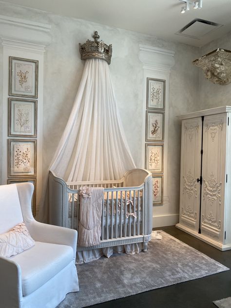 Princess Nursery Theme, Royal Nursery, French Nursery, Home Decor Ideas Bedroom, Nursery Interior Design, Toddler Boy Room Decor, Princess Nursery, Decor Ideas Bedroom, Baby Boy Room Decor