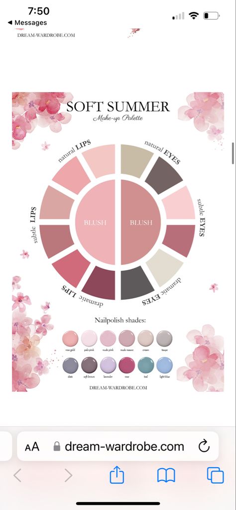 Summer Makeup Palette, Light Summer Style, Light Summer Clothes, Color Analysis Summer, Summer Skin Tone, Soft Summer Makeup, Light Spring Color Palette, Cool Summer Palette, Light Summer Color Palette