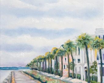 Watercolor prints of charleston sc - Etsy Charleston South Carolina Vacation, Pastel Map, Beachy Boho Bedroom, Dorm Paintings, South Carolina Art, Ocean Landscape Painting, Charleston Art, South Carolina Vacation, Dining Outdoor