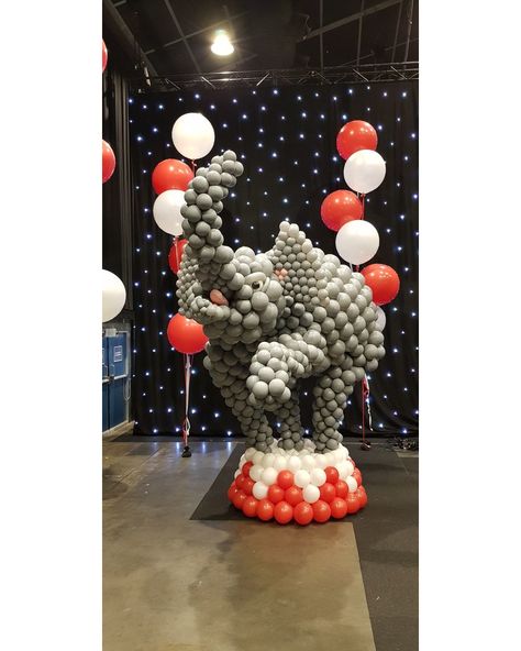 HolidayParty24/7 on Instagram: “Life sized elephant balloon!” Balloon Elephant, Halloween Balloons Decorations, Balloons Galore, Sofia Party, Elephant Balloon, Elephant Baby Shower Theme, Circus Elephant, Halloween Balloons, Balloon Ideas