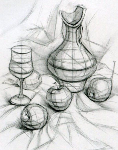 Still Life Objects Drawing, Still Life Objects, Objects Drawing, Still Life Sketch, Geometric Shapes Drawing, Object Drawing, Still Life Drawing, Life Drawing, Animal Paintings