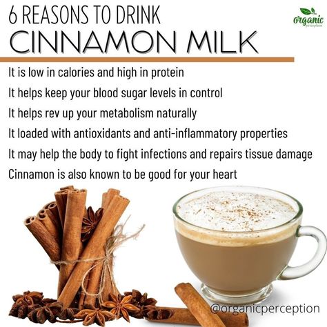 Easey Series - Herbal Remedies on Instagram: “Have you ever tried cinnamon milk? Follow @easeyseries for Daily Advance Herbal & Natural Therapies! Learn something new every day! . Tap…” Cinnamon Tea Benefits, Fruit Fast, Cinnamon Health Benefits, Milk Benefits, Cinnamon Benefits, Cinnamon Tea, Cinnamon Milk, Diet Drinks, Fruit Breakfast