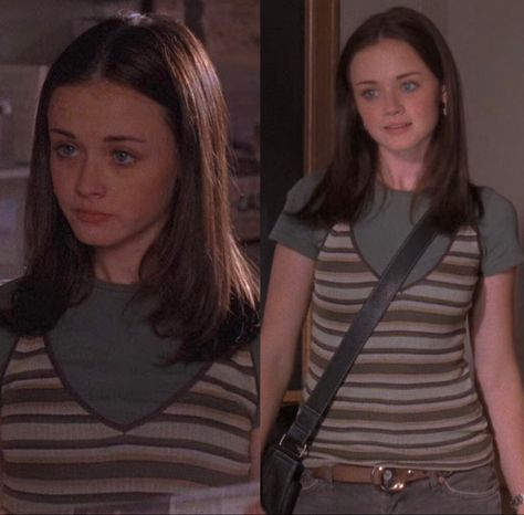 Rory Gilmore Birthday Outfit, 2000s Rory Gilmore Fashion, Roy Gilmore Outfits, Rory Gilmore Body Type, Lane Kim Outfits, Rory Gilmore Summer Outfit, Rory Gilmore Outfits Summer, Sprint Outfit, 90s Teen Fashion