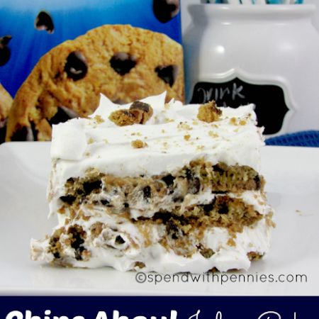 Oh boy chips A'hoy! Try this Chips A'Hoy #icebox #cake! Icebox Cake Recipes, Spend With Pennies, Chips Ahoy, Icebox Cake, A Piece Of Cake, Baked Chips, Ice Box, Piece Of Cake, Yummy Sweets