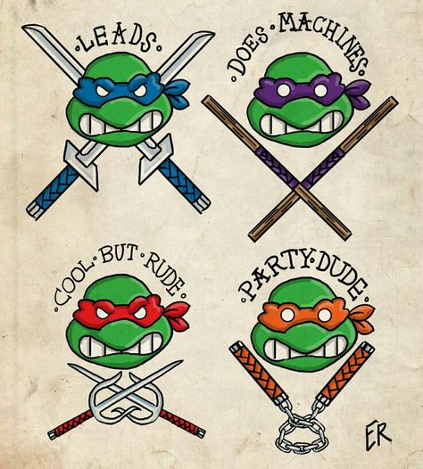 Ninja Turtles Tattoo Flash Ninja Turtles Tattoo, Turtles Tattoo, Ninja Turtle Tattoos, Ninja Tattoo, Raphael Ninja Turtle, Ninja Turtle Party, Teenage Mutant Ninja Turtles Art, Ninja Turtles Artwork, Turtle Party