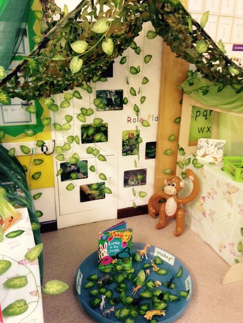 Treehouse Dramatic Play, Jungle Small World, Tree Unit, Jungle Activities, Tiny Ants, Animals Activities, Role Play Areas, Early Years Classroom, Daycare Ideas