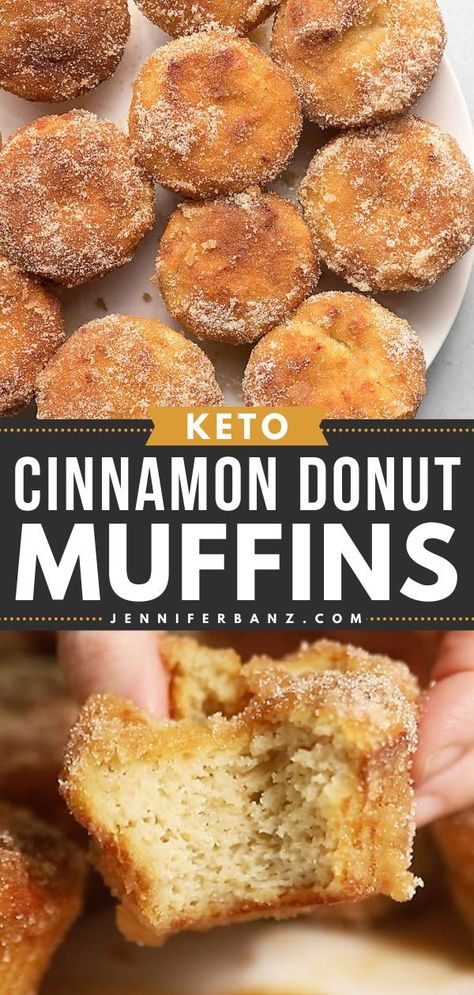 French breakfast puffs for your brunch ideas! This easy breakfast recipe features keto cinnamon sugar muffins. While these Keto Cinnamon Donut Muffins are completely sugar-free, they still taste just like the real thing! Breakfast Puffs, French Breakfast Puffs, Low Sugar Breakfast, Cinnamon Sugar Muffins, Keto Muffin Recipe, Sugar Free Breakfast, Keto Donuts, Keto Cinnamon, Cinnamon Donuts