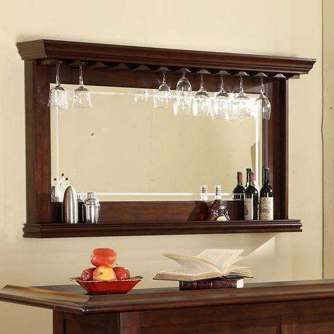 Bar Furniture For Sale, Wine Glass Shelf, Wine Rack Bar, Diy Home Bar, Pub Set, Bar Mirror, Wine Glass Rack, Glass Rack, Wine Glass Holder