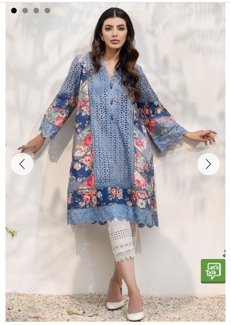 Bell Sleeves Kurti, Farida Hasan, Sleeves Kurti, Pakistani Women Dresses, Lace Dress Design, Latest Dress Design, Stylish Short Dresses, Pakistani Fashion Party Wear, Dress Design Patterns