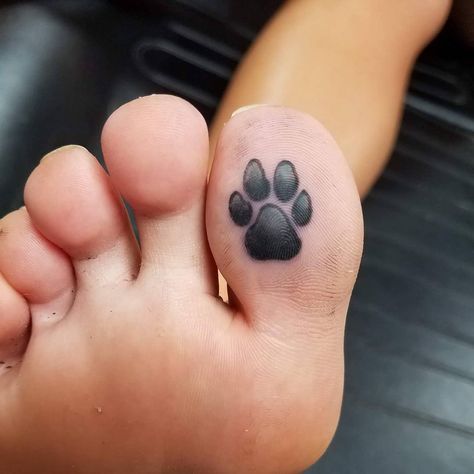 Hidden Tattoo Ideas, Hidden Tattoo, Tatoo Dog, Toe Tattoos, Tiny Wrist Tattoos, Pawprint Tattoo, Dog Paw Tattoo, Reaper Tattoo, Hidden Tattoos