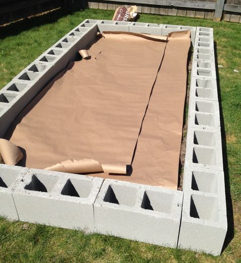 Cinder Block Raised Garden Bed, Cinder Block Raised Garden, Cinder Block Garden, Vegetable Garden Raised Beds, Cement Blocks, Building A Raised Garden, Garden Ideas Cheap, Cinder Blocks, Growing Your Own Food