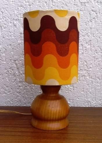 60s Lampshade, 70s Lampshade, Groovy Lamp, 70s Interior Design, Groovy Rainbow, Diy Lights, 1970s Kitchen, Retro Lampshade, 70s House