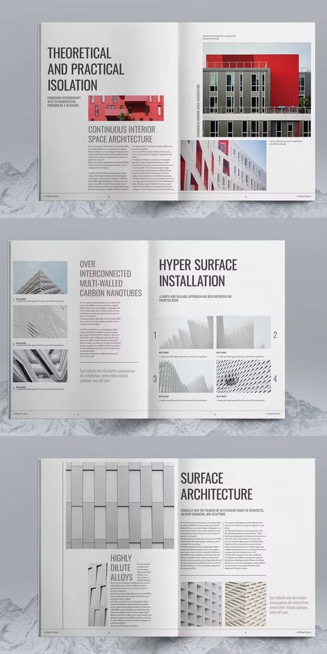 Architecture Magazine Layout Template InDesign INDD, IDML. 12 unique pages. Architecture Magazine Layout, Architecture Journal, Indesign Layout, Architecture Portfolio Design, Architecture Life, Architecture Magazine, Sport Poster Design, Magazine Layout Design, Layout Architecture