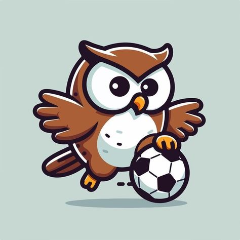 Sabiqul Fahmi | Freepik Owl Character, Owl Mascot, Cartoon Owl, Owl Design, Play Ball, Cartoon Style, Cartoon Styles, Premium Vector, Graphic Resources