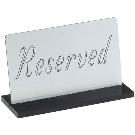 Gold Reserve, Signage Display, Table Tents, Reserved Signs, Tabletop Signs, Restaurant Supplies, Large Letters, Table Signs, Cards Sign