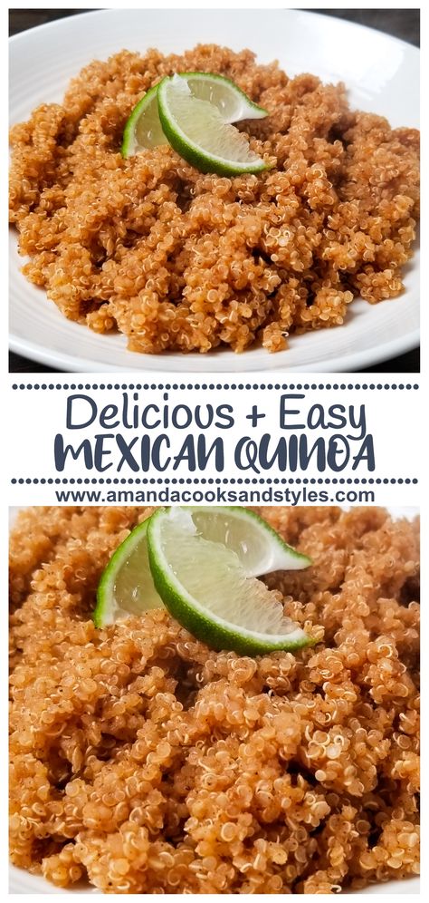 Healthy Mexican Rice, Sauteed Chicken Recipes, Quinoa Side Dish, Quinoa Recipes Easy, Mexican Quinoa, Mexican Rice Recipes, Vegan Mexican Recipes, Healthy Mexican, Roast Chicken Recipes