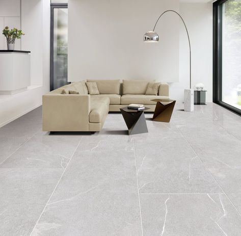 Gray Tiles Living Room, Light Gray Tile Floor, Grey Ceramic Tile Floor, Gray Tiles Living Room Floor, Tiles Living Room Floor, Grey Ceramic Tile, Elegant Tiles, Minimal Furniture, Best Floor Tiles