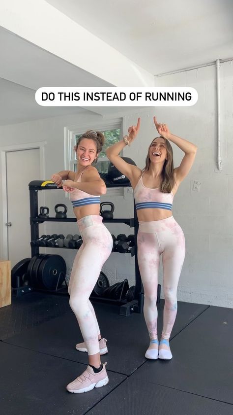 @roseytimestwo shared a video on Instagram: “Do THIS instead of running 🏃🏽‍♀️🥳 Your sisters are back with another HIIT workout that will get your heart rate up and feeling gooood 😜…” • Mar 16, 2022 at 7:27pm UTC Do This Instead Of Running, Instead Of Running, Jump Squats, Balanced Lifestyle, Strength Workout, Hiit Workout, Fit Mom, Healthy Happy, Heart Rate