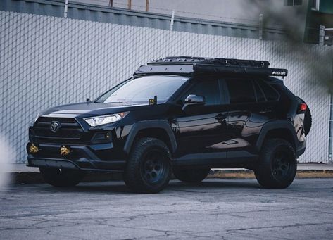 Rav4 Lifted, Rav 4 Off Road, Rav4 Mods, 4runner Custom, Toyota Rav4 Black, Rav4 Camping, Toyota Rav4 Offroad, Rav4 Custom, Leer Truck Caps