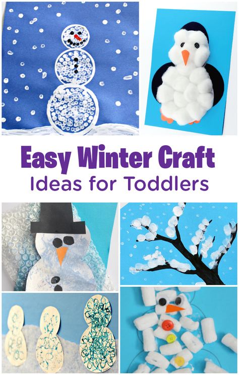 We know there’s no way you’re going to make it to lunch on a freezing winter day without some indoor activities and distractions for your cooped-up kiddos. Luckily, these easy crafts are here to save the day—they are simple to do and easy to clean up! Breathe easy: a peaceful, indoors-only day is on its way. Winter Crafts For Preschoolers, Winter Crafts For Toddlers, Juleverksted For Barn, Easy Winter Crafts, Winter Crafts Preschool, January Crafts, Crafts For Preschoolers, Christmas Crafts For Toddlers, Crafts For Toddlers