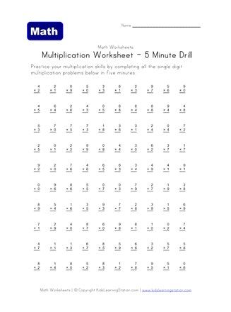 Mad Minute Math, Multiplication Drills, Math Subtraction Worksheets, Math Minutes, Math Multiplication Worksheets, Math Addition Worksheets, Free Printable Math Worksheets, Math Drills, Math Subtraction