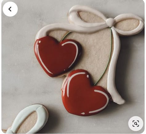 Sweet Treats Aesthetic, Aesthetic Treats, Cherry Aesthetics, Aesthetic Cookies, February Aesthetic, Heart Cherries, Cherry Birthday, Cherry Wedding, Valentine Aesthetic