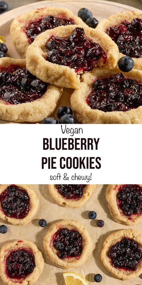 Vegan Blueberry Desserts, Vegan Blueberry Pie Recipe, Vegan Summer Desserts, Lemon Cookie Dough, Vegan Pie Recipes, Vegan Blueberry Pie, Blueberry Lemon Pie, Homemade Blueberry Pie Filling, Lemon Cookie Recipe