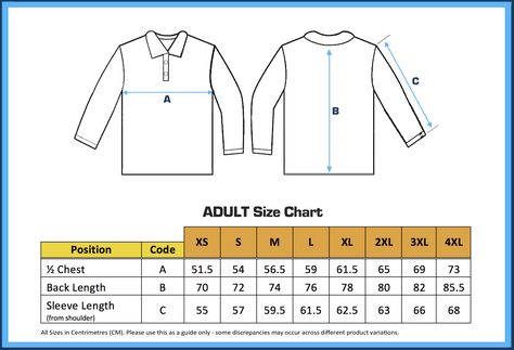 Paper Sizes Chart, Htv Shirts, Male Shirt, Long Sleeves Polo, Shirt Size Chart, Spirit Clothing, Retro Football Shirts, At Wallpaper, Tees Pattern