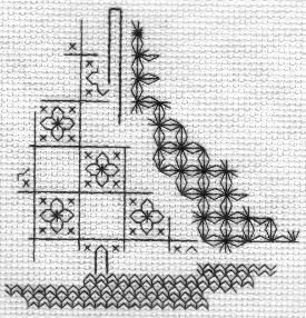 How to do blackwork outlines Blackwork Embroidery Patterns Charts, Blackwork Patterns Free Charts, Filling Patterns, Black Work Embroidery, Blackwork Embroidery Designs, Stitch Outline, Blackwork Embroidery Patterns, Cross Stitch Blackwork, Blackwork Cross Stitch