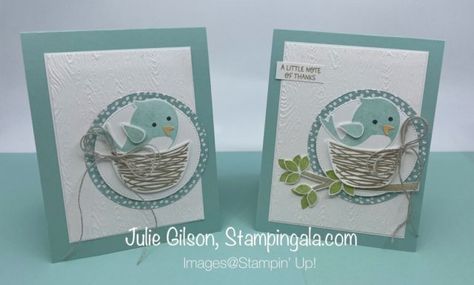 Sweet Songbirds, Bird Stamp, Spring Cards, Creative Challenge, Bird Cards, Punch Cards, Stamping Up Cards, Fun Fold Cards, Animal Cards