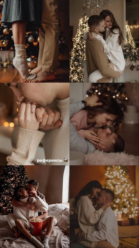 In House Family Christmas Photoshoot, Christmas Family Color Schemes, Xmas Photoshoot Ideas Couples, Christmas Portraits Couples, Christmas Shoot Couple, Holiday Picture Ideas For Couples, Home Christmas Family Photoshoot, Couples Christmas Photoshoot Ideas, Couple Xmas Photoshoot