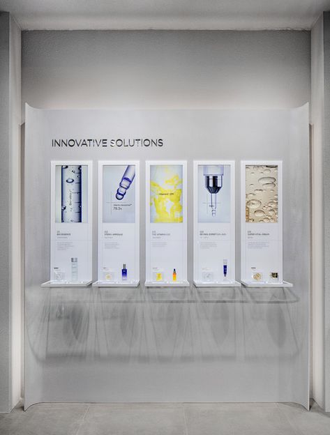 Gallery of IOPE LAB Flagship / Betwin Space Design - 3 Exhibition Display Design, Museum Exhibition Design, Visual Merchandising Displays, Store Interiors, Cosmetic Display, Exhibition Stand Design, Exhibition Booth Design, Cosmetic Shop, Exhibition Display