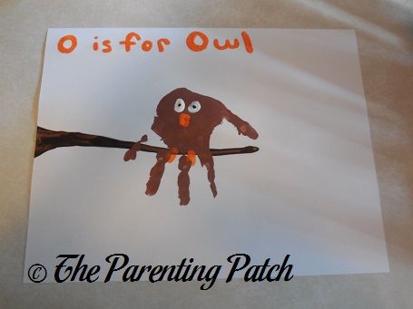 Letter Handprints, Owl Footprint, Owl Handprint Craft, Alphabets Activity, Owl Handprint, Hand Impression, O Is For Owl, Handprint And Footprint Crafts, Make A Letter