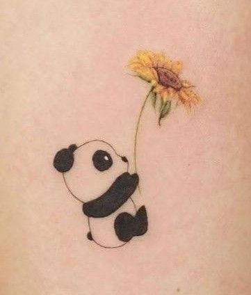 Panda With Bamboo Tattoo, Butterfly Tattoos On Arm, Bamboo Tattoo, Butterfly Tattoos, Butterfly Tattoo, Digital Wallpaper, Future Tattoos, Tattoos For Women, Tulips