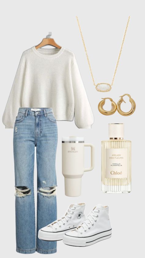 #outfit #inspiration #fall Preppy Fall Outfits, Simple Outfits For School, Cute Modest Outfits, Casual Preppy Outfits, Outfit Inspo Casual, Trendy Outfits For Teens, Cute Lazy Day Outfits, Neue Outfits, Casual Day Outfits