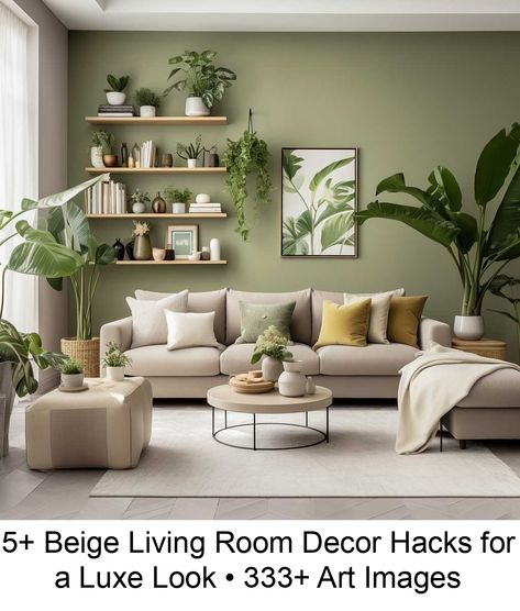 Transforming Your Living Room into a Sanctuary" Boho Scandinavian Living Room, Beige Living Room Ideas, Beige Living Room Decor, Living Room Lighting Ideas, Sage Green Living Room, Beige Living Room, Room Lighting Ideas, Living Room Decor Tips, Cozy Living Room Design