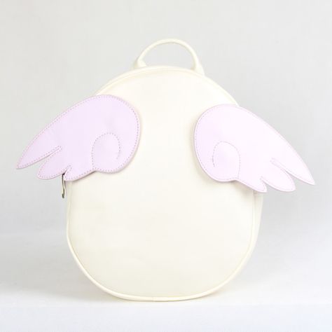 Angel Wings Backpack (42 CAD) ❤ liked on Polyvore featuring bags, backpacks, white backpack, rucksack bag, day pack backpack, white bag and backpack bags Angel Wings Backpack, Wings Backpack, Backpack Aesthetic, Magical Girl Aesthetic, Knapsack Bag, Aesthetic Backpack, White Backpack, Pack Backpack, Rucksack Bag