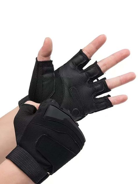 1pair Half-finger Sports Gloves | SHEIN USA Combat Gloves, Gloves Aesthetic, Tactical Gloves, Sports Gloves, Gloves, Sports, Clothes