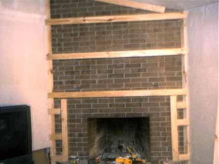 Dealing with an old brick fireplace and home renovation. - GreenBuildingTalk - GreenBuildingTalk - Green Building Forums on Insulating Concrete Forms (ICF), Structural Insulated Panels (SIP), Radiant Heating, Geothermal Heat Pumps, Solar Power, Green Construction Projects - Green Building Forums - Green/Energy-Efficient Building and Construction Sheetrock Over Brick Fireplace, Drywall Over Brick Fireplace, Covering A Brick Fireplace, Cover A Fireplace, Cover A Brick Fireplace, Old Brick Fireplace, Brick Fireplace Remodel, Outdoor Fireplace Decor, Geothermal Heat Pumps