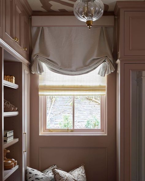 The Shade Store (@theshadestore) • Instagram photos and videos Roman Shade With Sheer Curtains, Layered Roman Shades, Tulip Roman Shades, Double Roman Shades, Roman Shades Bedroom, Hutton House, Primary Closet, Dining Room Window Treatments, Flower Magazine