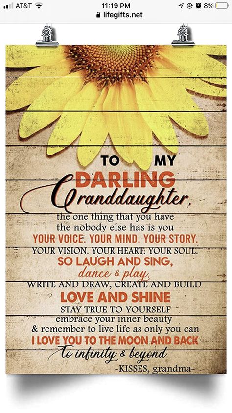 Grandkids Quotes, Sunflower Poster, Grandma Granddaughter, Granddaughter Quotes, Wrapping Boxes, Quotes About Grandchildren, Grandparents Quotes, My Children Quotes, Grandma Quotes