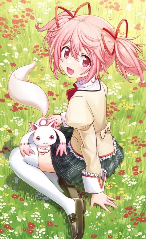 Madoka Kaname, Mahō Shōjo Madoka Magica, Mahō Shōjo, Female Cartoon, Puella Magi Madoka Magica, Cute Poster, Madoka Magica, Heaven's Official Blessing, Manga Characters