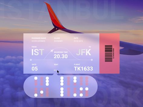 Airline Ticket Form by Guven Sozmen on Dribbble Airline Tickets Design, Airplane Ticket Design, Air Ticket Design, Airplane Ticket, Web Design Examples, Airline Ticket, Ticket Design, Airplane Tickets, Airline Travel